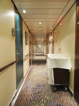 Cruise ship hallway