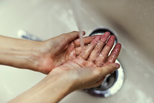 Washing hands