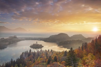 Lake in autumn