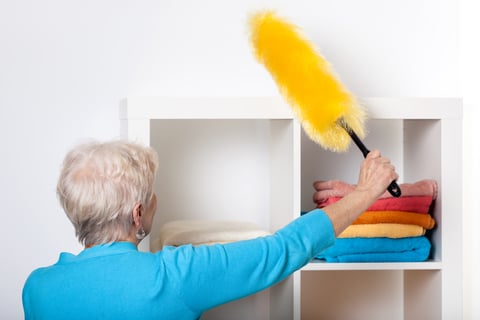 Woman cleaning