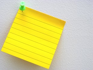 Reminder sticky note