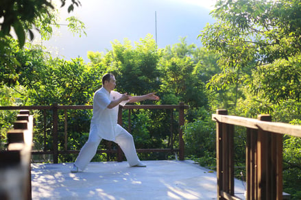 Man practicing Tai Chi