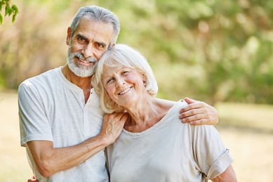 Elderly man and woman