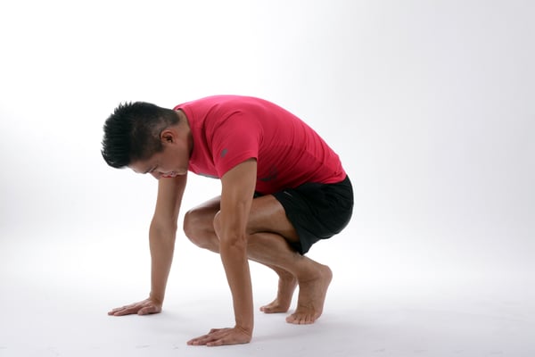 Man preparing to exercise