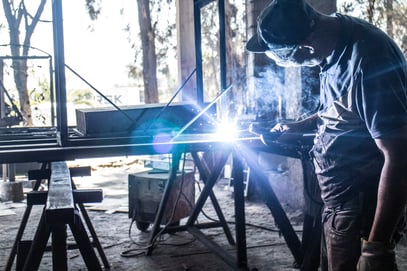 Man welding